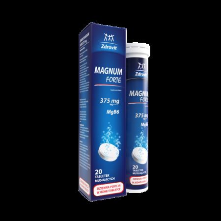 MAGNEZIU FORTE + VITAMINA B6 20 COMPRIMATE EFERVESCENTE ZDROVIT