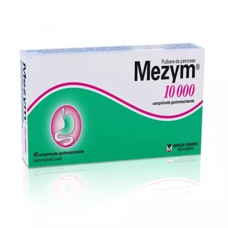 Mezym 10000, 10 comprimate, Berlin Chemie