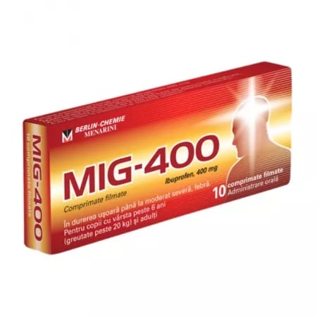 Mig-400 400mg, 10 comprimate, Berlin Chemie – Ximena Pharm
