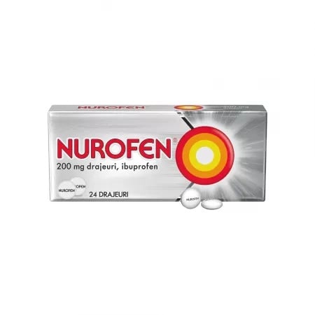 Nurofen 200mg, 24 drajeuri, Reckitt