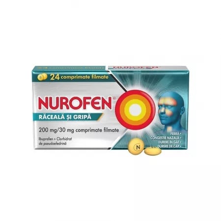 Nurofen Raceala si Gripa, 24 comprimate, Reckitt