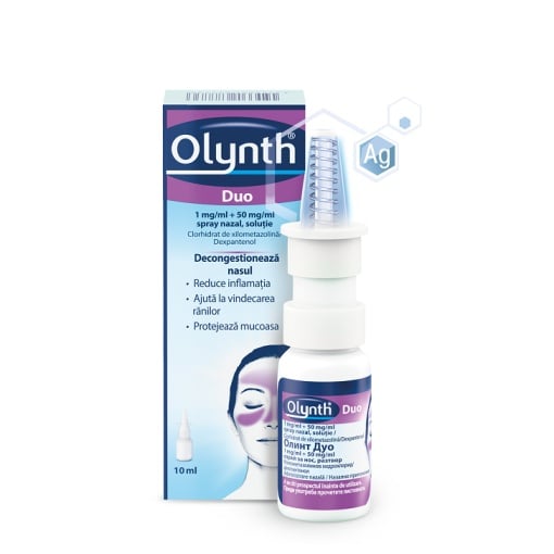 Olynth Duo, 1mg/ml + 50mg/ml spray solutie nazal solutie, 10ml, Kenvue