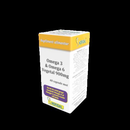 OMEGA 3 & OMEGA 6 VEGETAL 900 MG 40 CAPSULE HOFIGAL