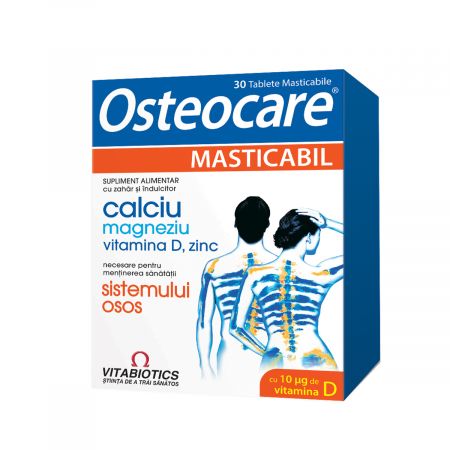 OSTEOCARE MASTICABIL 30 COMPRIMATE VITIABIOTICS