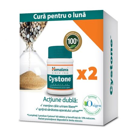 PACHET CYSTONE 60 TABLETE + 60 TABLETE HIMALAYA