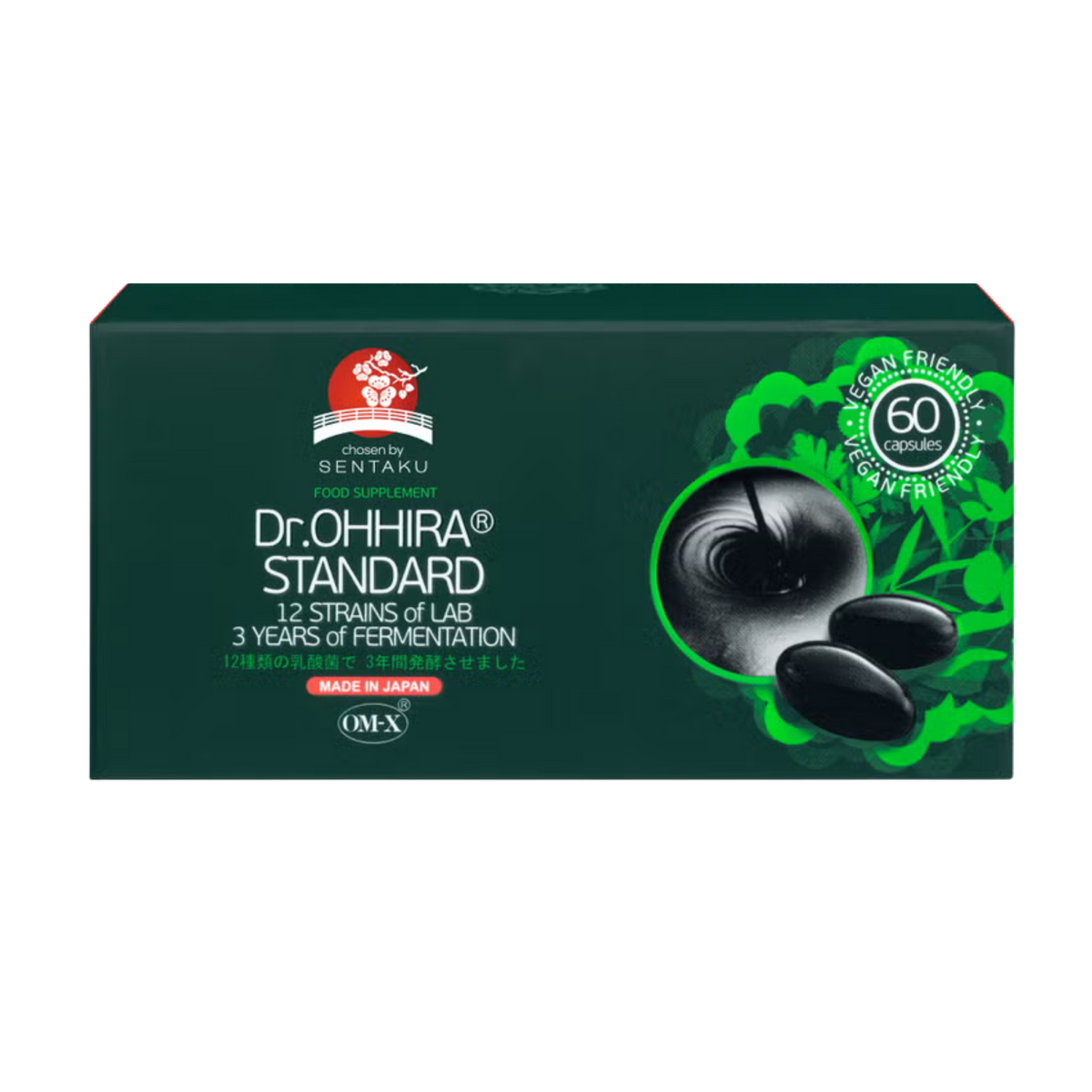 Dr.Ohhira® Standard probiotice fermentate 3 ani cu OM-X®, 60 capsule