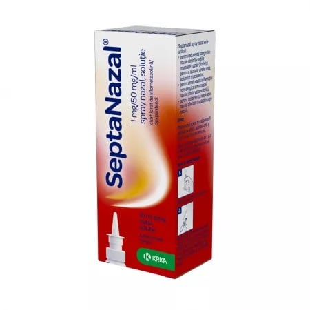 Septanazal spray nazal 1mg/50mg/ml,10ml, Krka