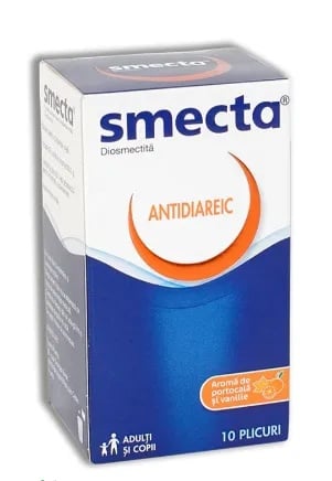 Smecta vanilie si portocala, 10 plicuri, Ipsen