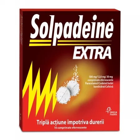 Solpadeine Extra, 16 comprimate efervescente, Perrigo
