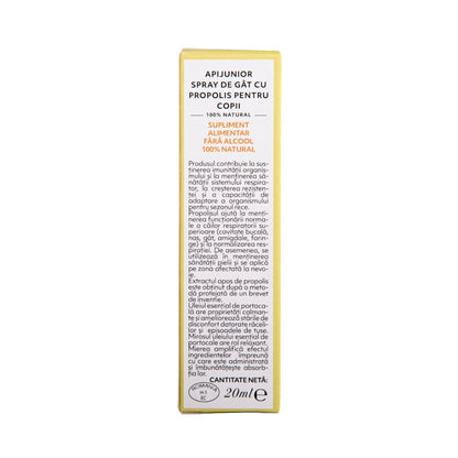 Spray de gât cu propolis ApiJunior, 20 ml