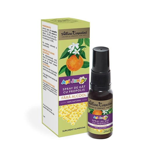 Spray de gât cu propolis ApiJunior, 20 ml