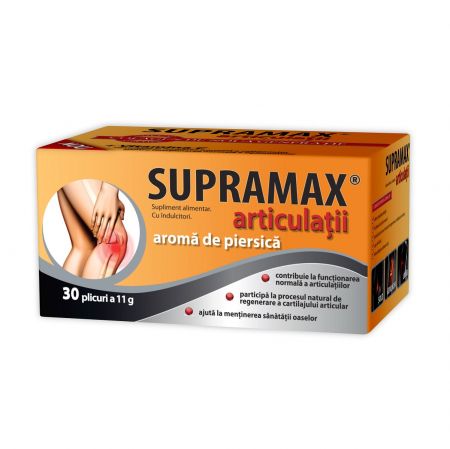 SUPRAMAX ARTICULATII CU AROMA DE PIERSICA 30 PLICURI ZDROVIT