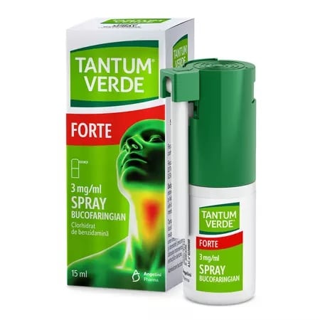 Tantum Verde Forte spray bucal 3mg/ml, 15ml, Angelini