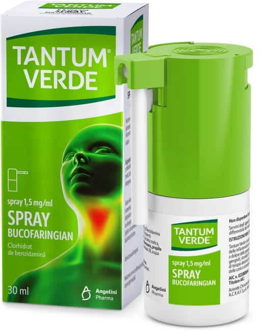 Tantum Verde spray bucal pentru copii 1,5mg/ml, 30ml, Angelini