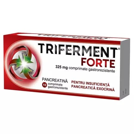 Triferment Forte 325mg, 10 comprimate, Biofarm
