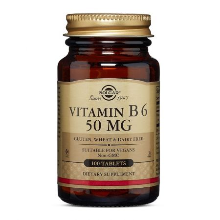 VITAMINA B6 50 MG 100 TABLETE SOLGAR
