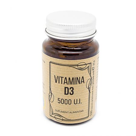 VITAMINA D3 5000UI 100 CAPSULE REMEDIA